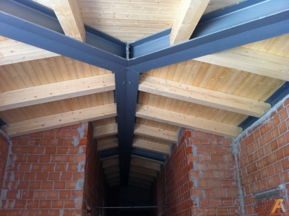  fasi di cantiere: soffitto in legno