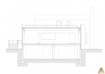  Restituzione CAD del rilievo architettonico: sezione trasversale